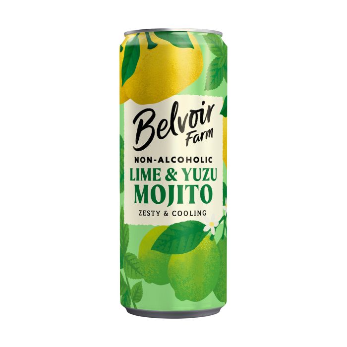 Belvoir - Non Alcoholic Lime & Yuzo Mojito Can - 12 x 250ml